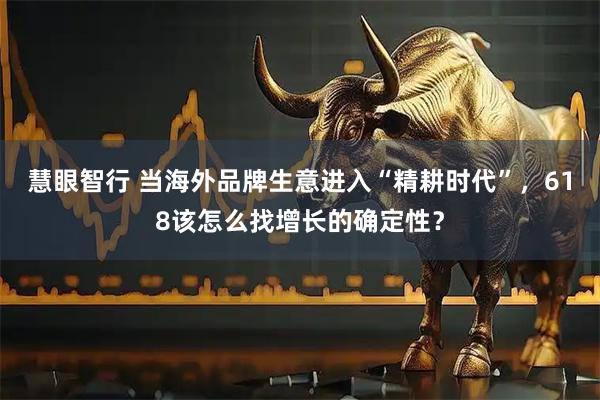 慧眼智行 当海外品牌生意进入“精耕时代”，618该怎么找增长的确定性？